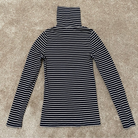 J. Crew Turtleneck Striped Cotton Sweater - Picture 3 of 11